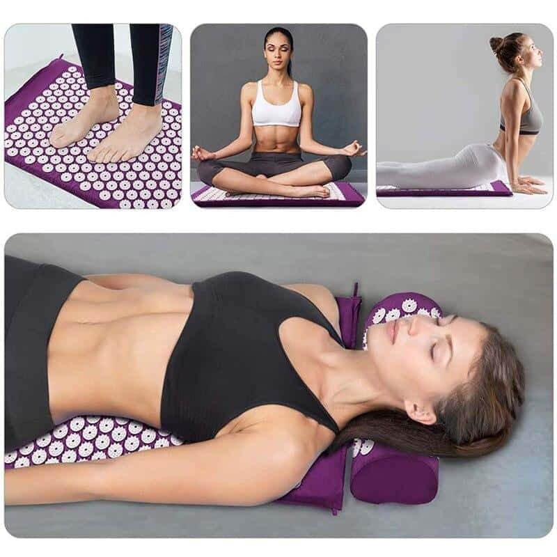 BIEN ETRE FITNESS - TAPIS D’ACUPRESSION BLEU