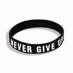 BRACELET FITNESS | "NEVER GIVE UP" LA MOTIVATION - Vignette | LE BOX DU FITNESS®