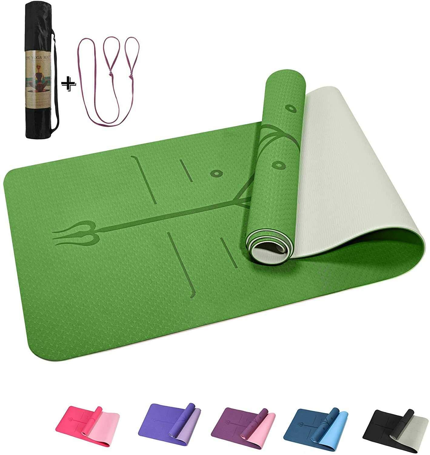 VINMATA™ | Tapis de yoga vert pro  + sac offert - LE BOX DU FITNESS | Boutique de produit fitness nomade de qualité, sélectionné, testé et approuvé par des coach sportifs. Articles pour hommes et femmes de tout âge tout niveau