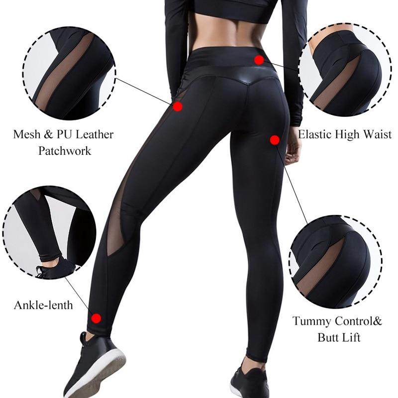 LEGGING SPORT - BANDE TRANSPARENTE RÉSISTANT