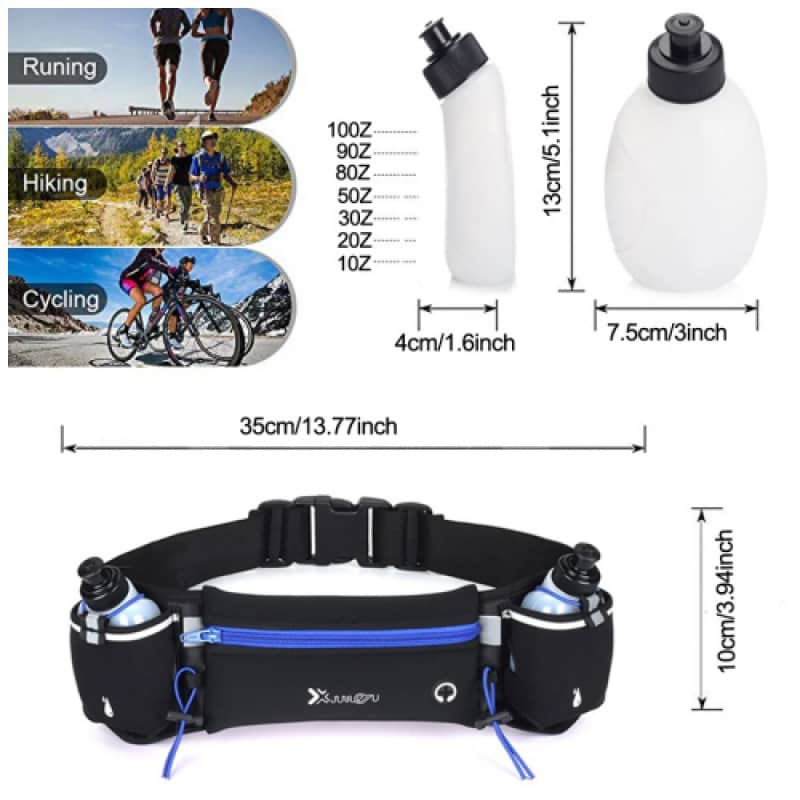 ACCESSOIRE FITNESS - CEINTURE A POCHES HYDRATATION RUNNING