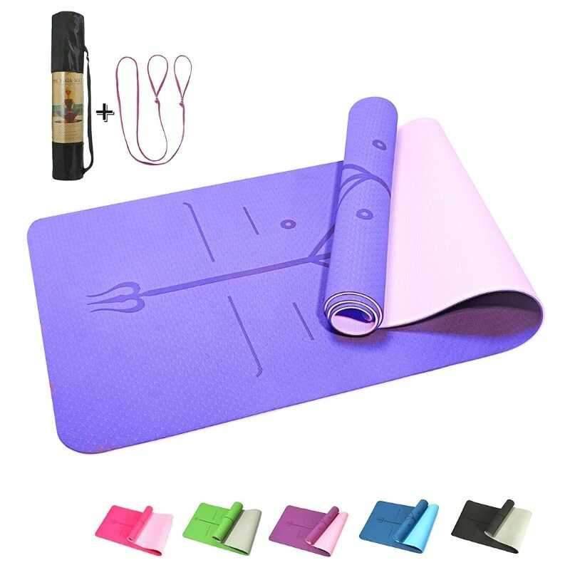 VINMATA™ | Tapis de yoga violet clair pro + sac offert - LE BOX DU FITNESS | Boutique de produit fitness nomade de qualité, sélectionné, testé et approuvé par des coach sportifs. Articles pour hommes et femmes de tout âge tout niveau