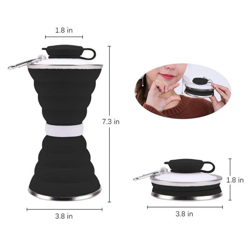 ACCESSOIRE FITNESS - TASSE CAFE RETRACTABLE PORTATIF